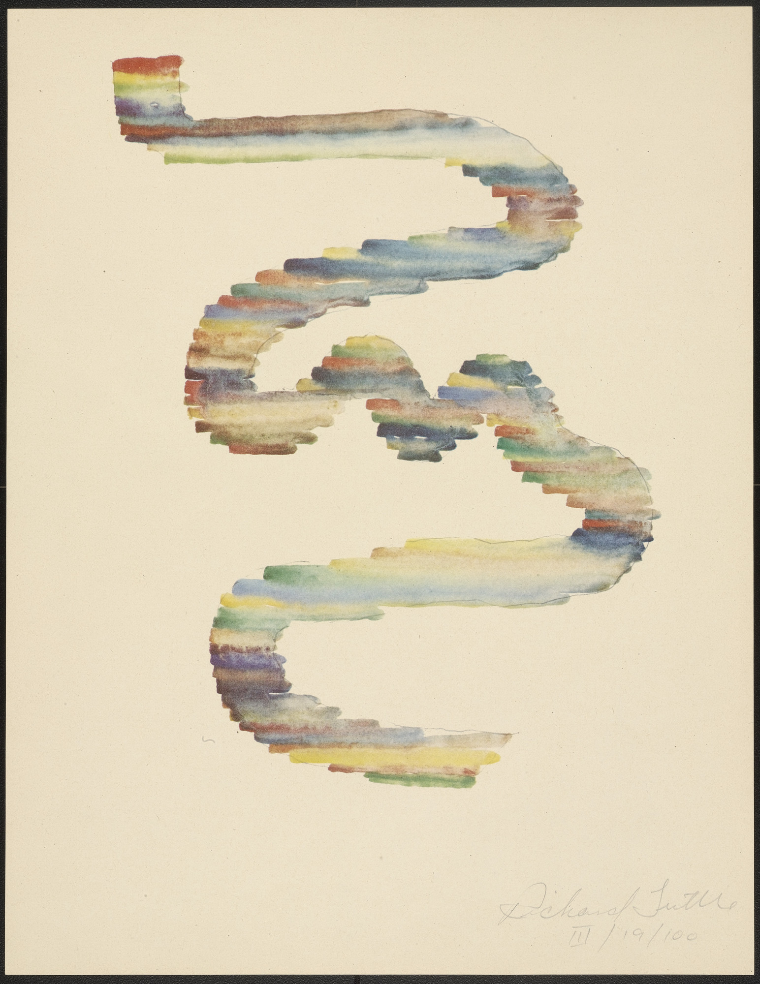 Richard Tuttle. III from Stacked Color Drawings, 1971