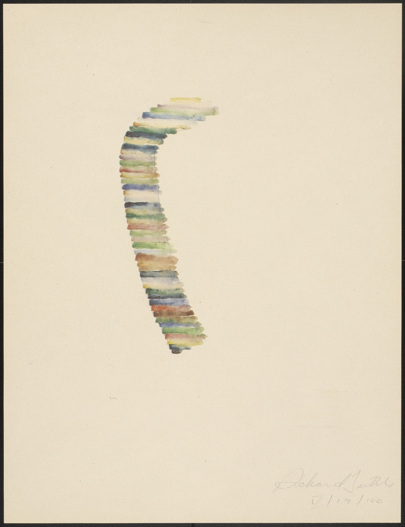 V from Stacked Color Drawings, 1971
