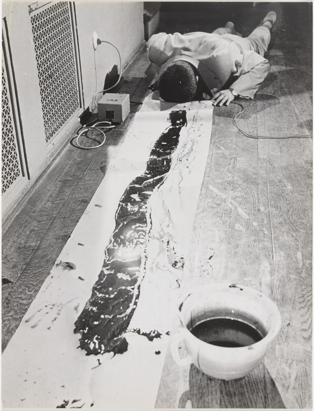 La Monte Young, Nam June Paik. La Monte Young's Composition 1960 #10 (to  Bob Morris) performed by Nam June Paik during Fluxus Internationale  Festspiele Neuester Musik, Städtisches Museum, Wiesbaden, September 1–23,  1962. 1962 | MoMA