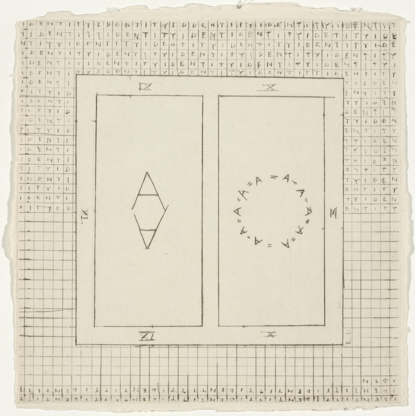 Pat Steir. Identity from Burial Mound Series. 1976