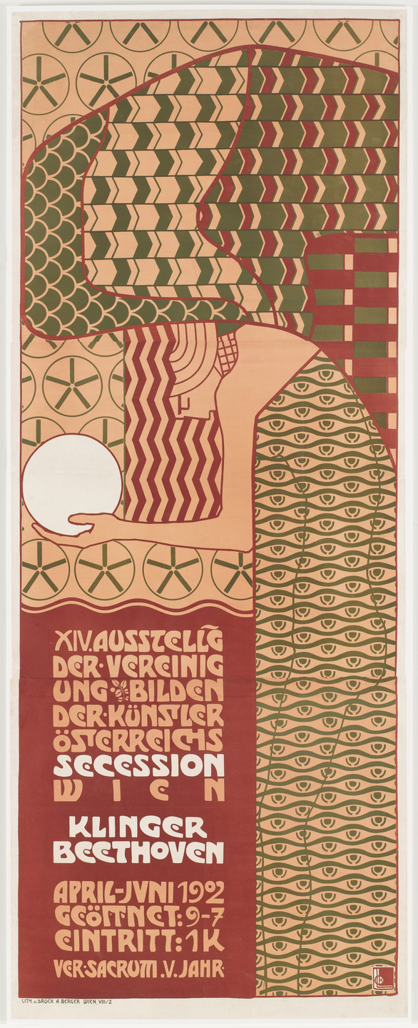 Alfred Roller. Poster for the 14th Secession exhibition, Vienna. 1902