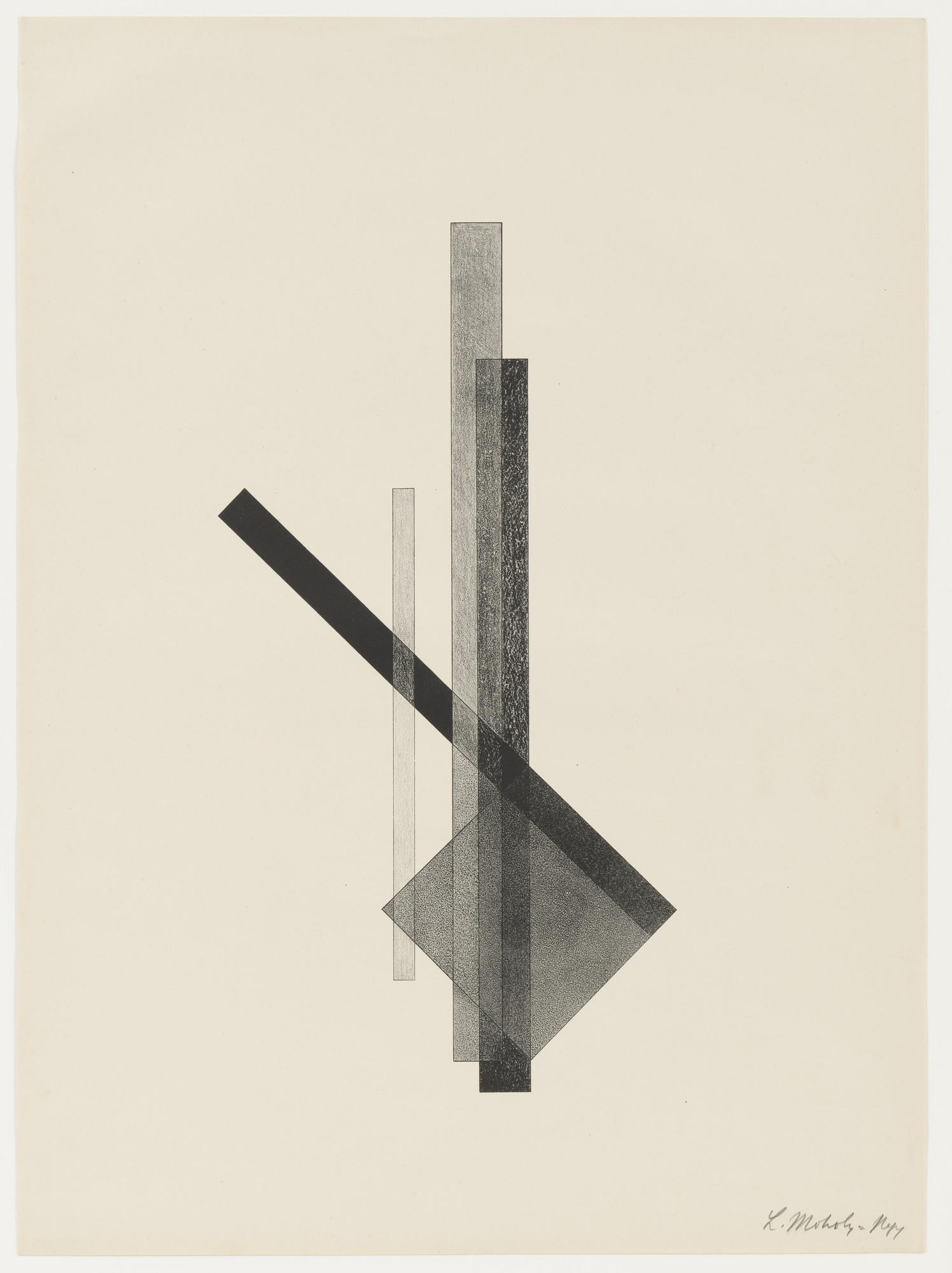 László Moholy-Nagy. Untitled from Konstruktionen. Kestnermappe 6 ( Constructions. Kestner Portfolio 6 )