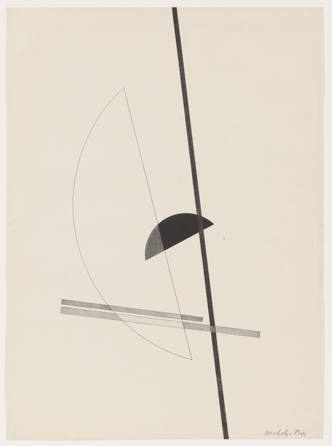 László Moholy-Nagy. Untitled from Konstruktionen. Kestnermappe 6 (Constructions. Kestner Portfolio 6). 1923