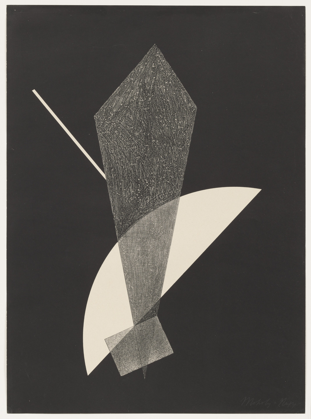 László Moholy-Nagy. Untitled from Konstruktionen. Kestnermappe 6 (Constructions. Kestner Portfolio 6). 1923