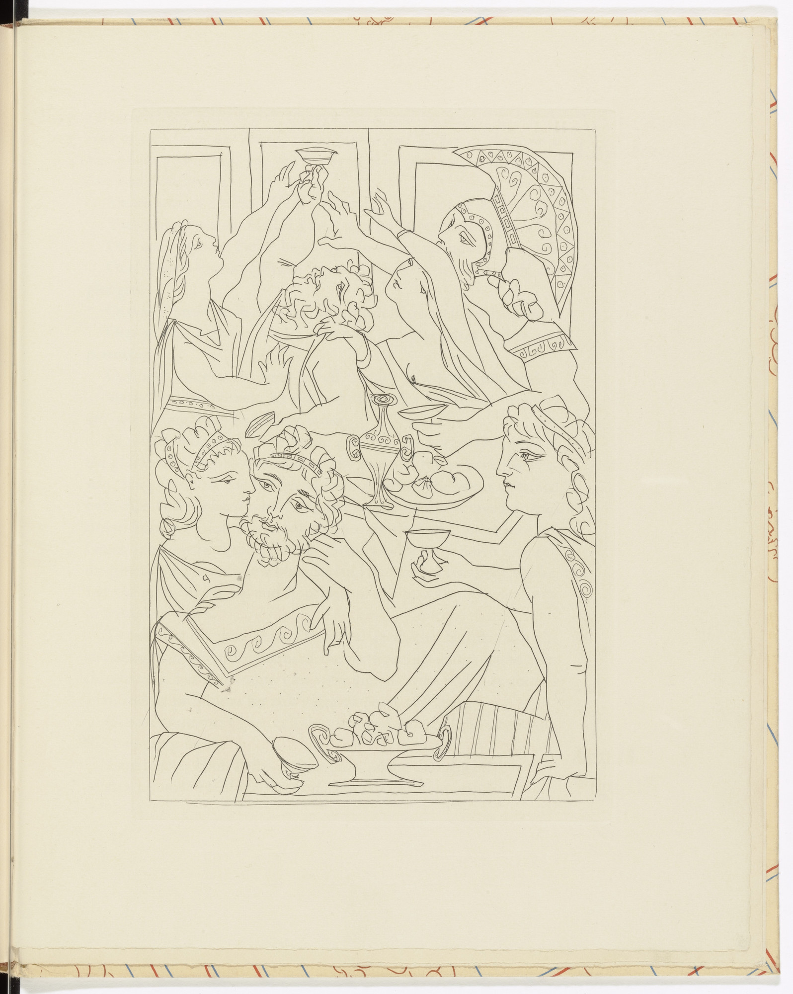 Pablo Picasso. The Feast ( Le Banquet ) from Lysistrata