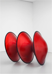De Wain Valentine. Triple Disk Red Metal Flake - Black Edge. 1966