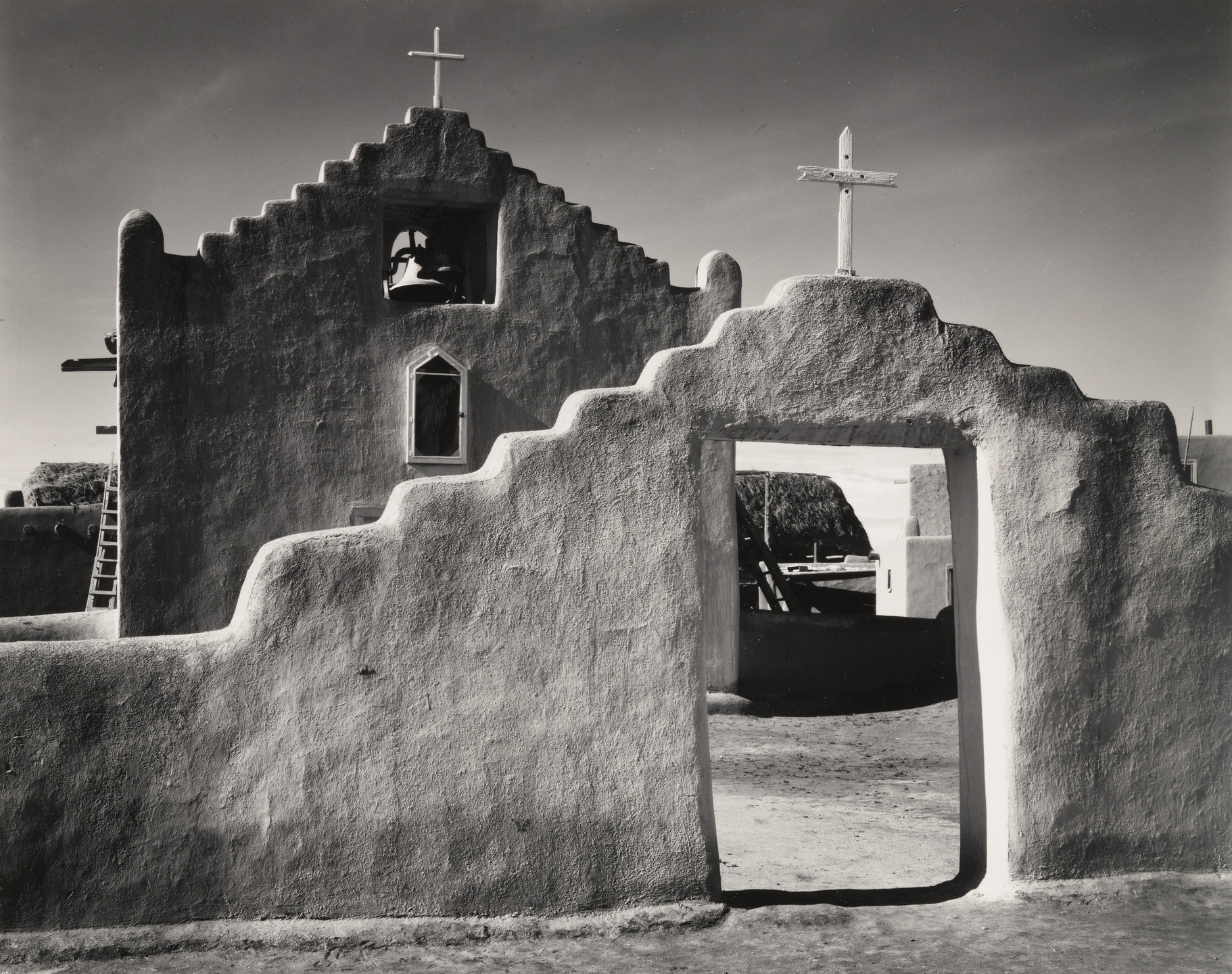 Ansel Adams. New Church, Taos Pueblo, New Mexico. c. 1929