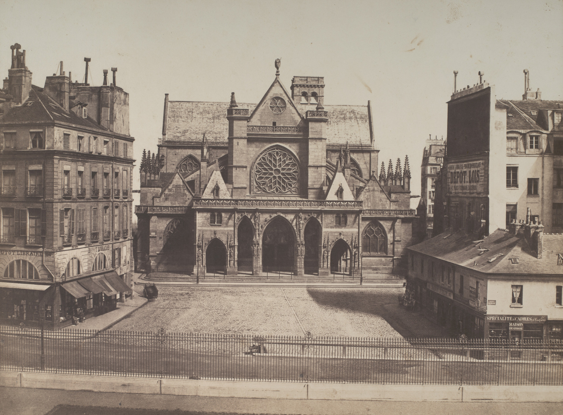 Édouard-Denis Baldus. L&#39;église Saint-Germain-l&#39;Auxerrois. c. 1850