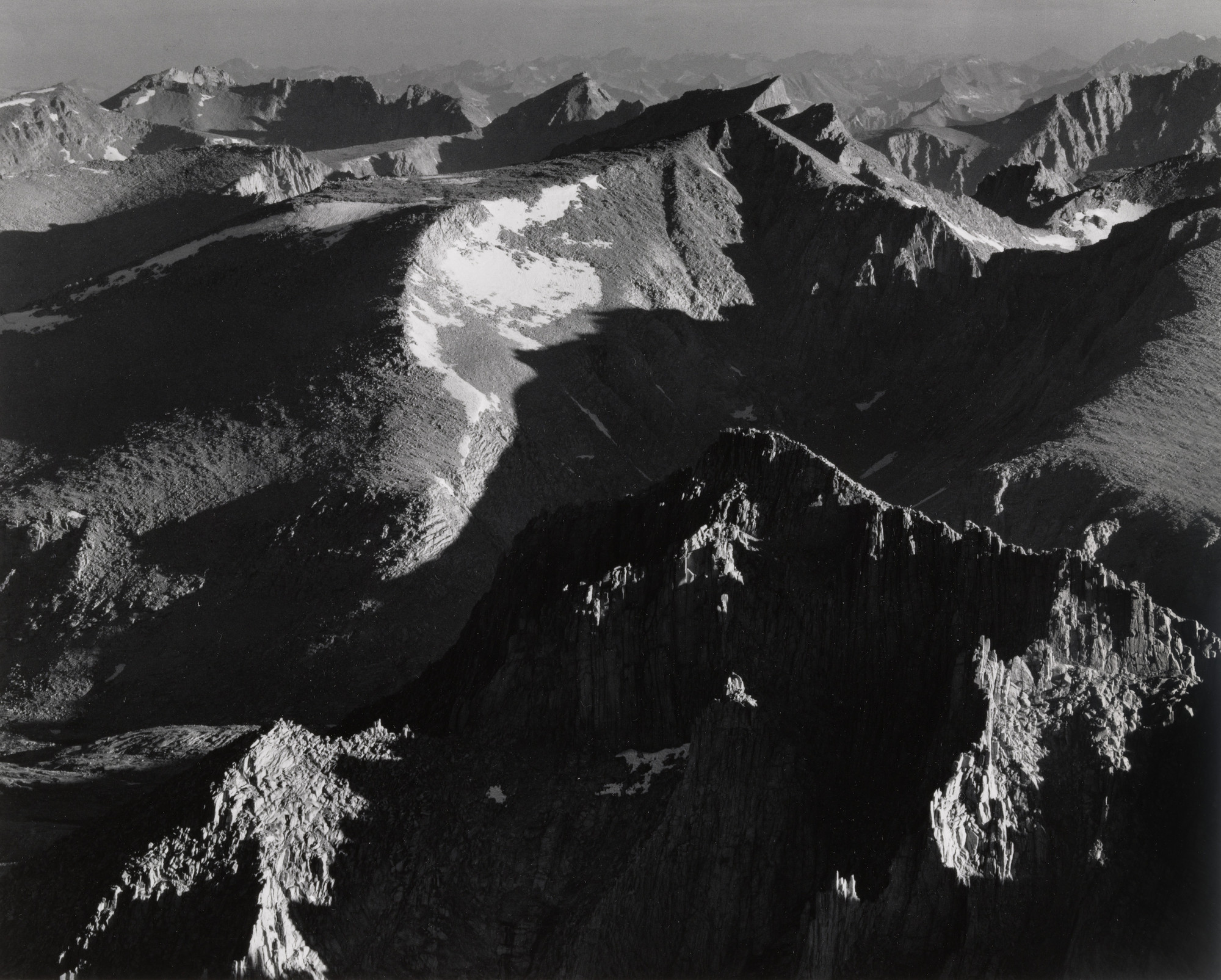 Ansel Adams. Sunrise from Mount Whitney, Sequoia National Park, California