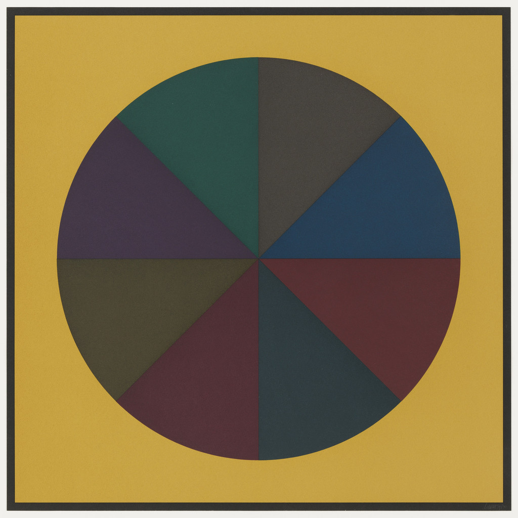 Untitled from the series A Circle Divided into Eight Equal Parts, with Colors Superimposed in Each Part by Sol LeWitt