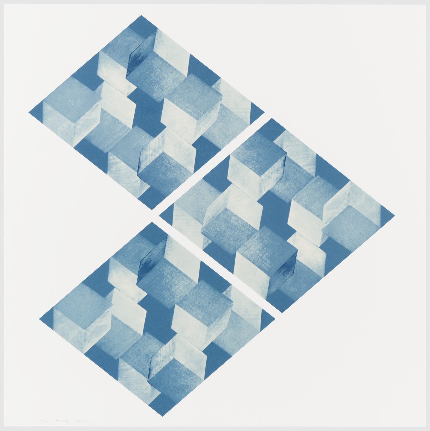 Mel Bochner. Untitled from the series 4 x 4 x 4. 1990