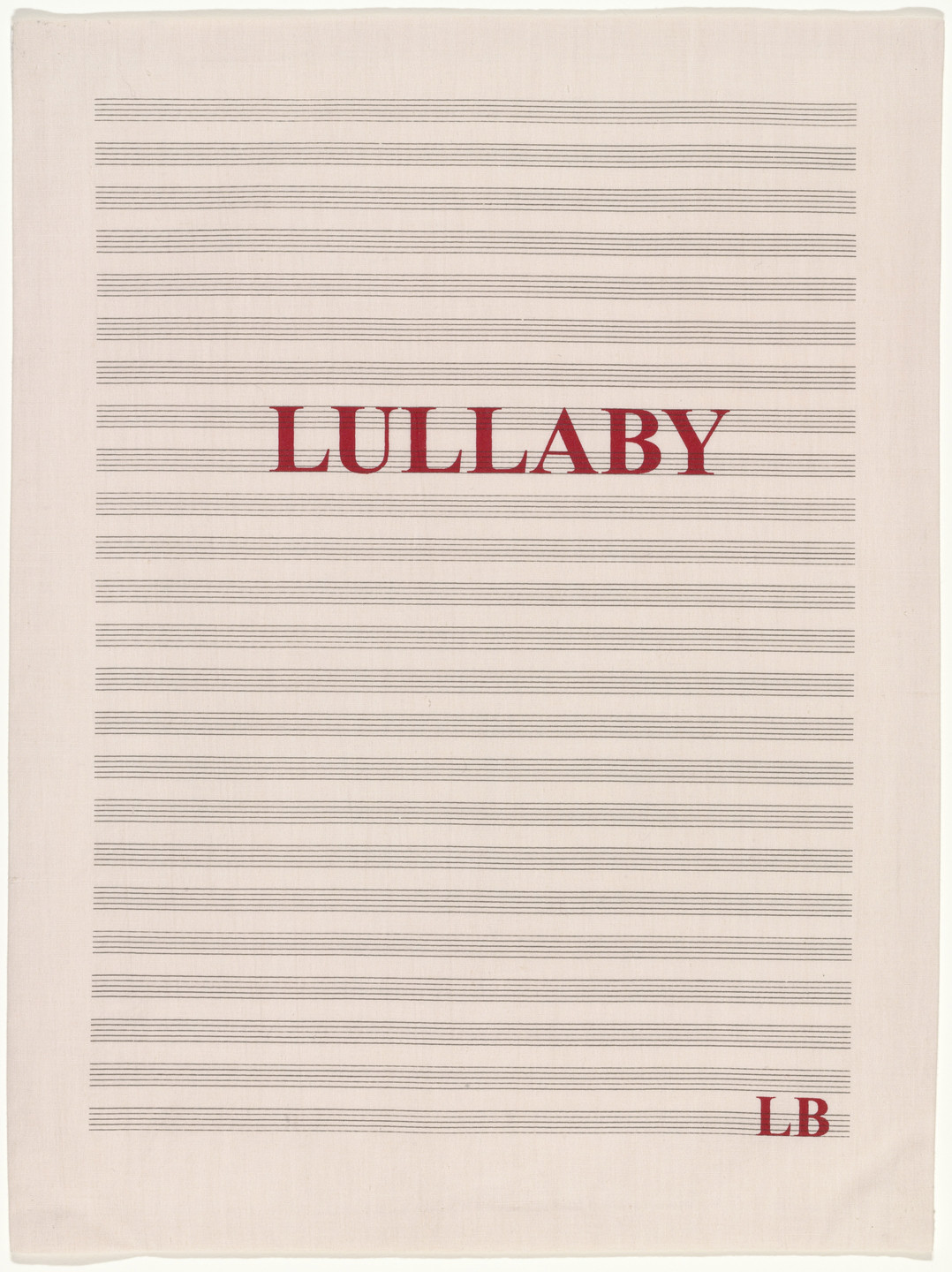 Louise Bourgeois. Lullaby. 2006