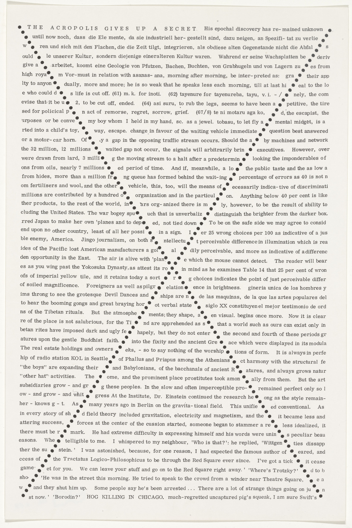 Eduardo Paolozzi. Untitled from Moonstrips Empire News