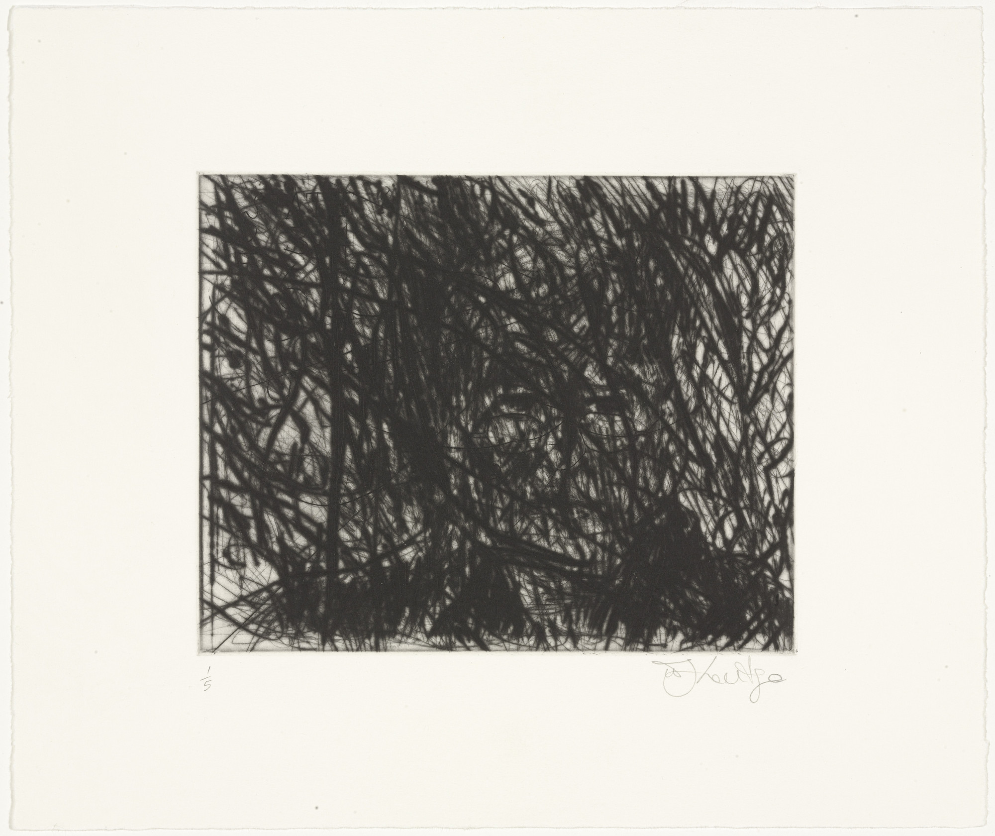 William Kentridge. Copper Notes, State 11