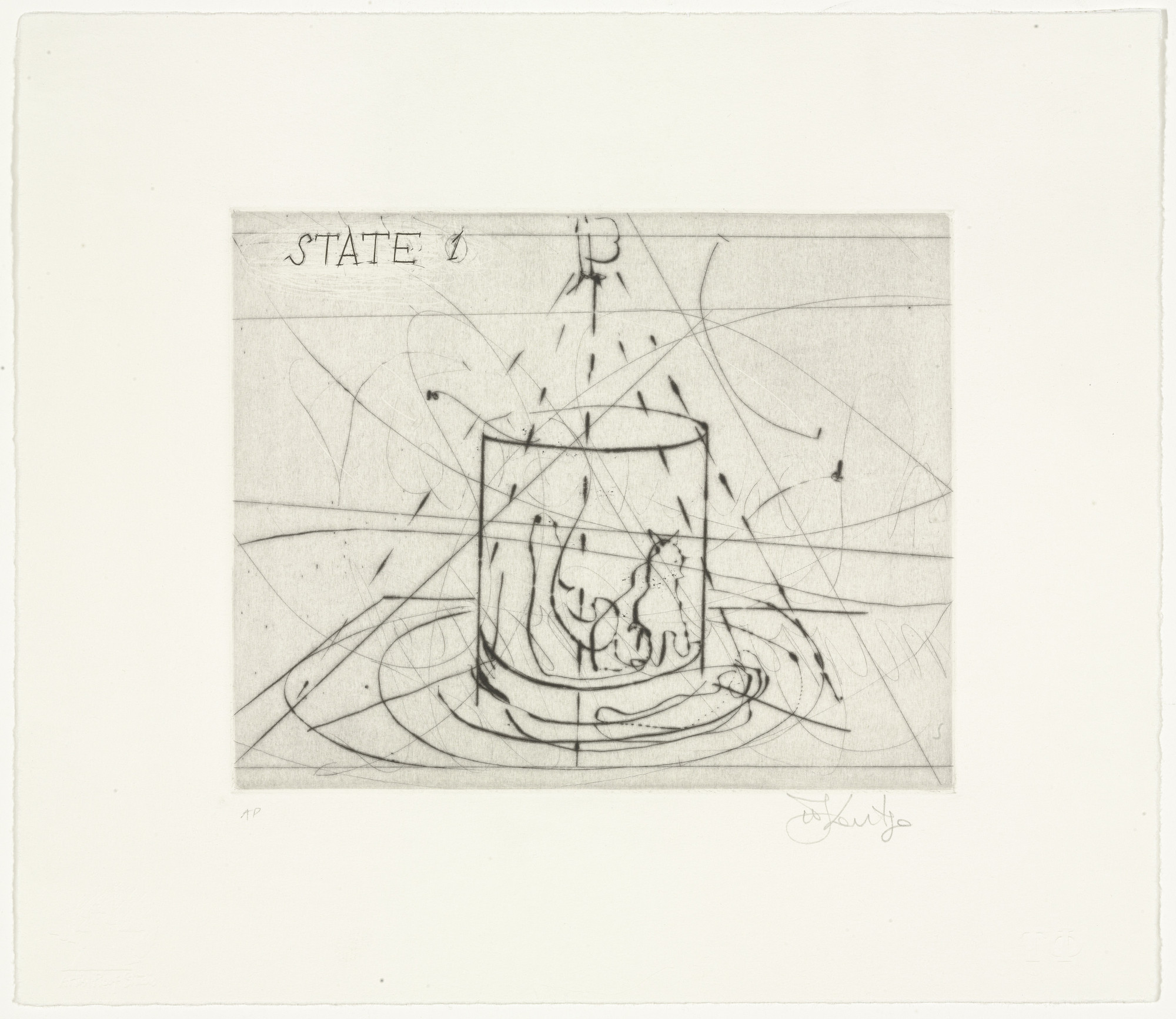 William Kentridge. Copper Notes, State 1