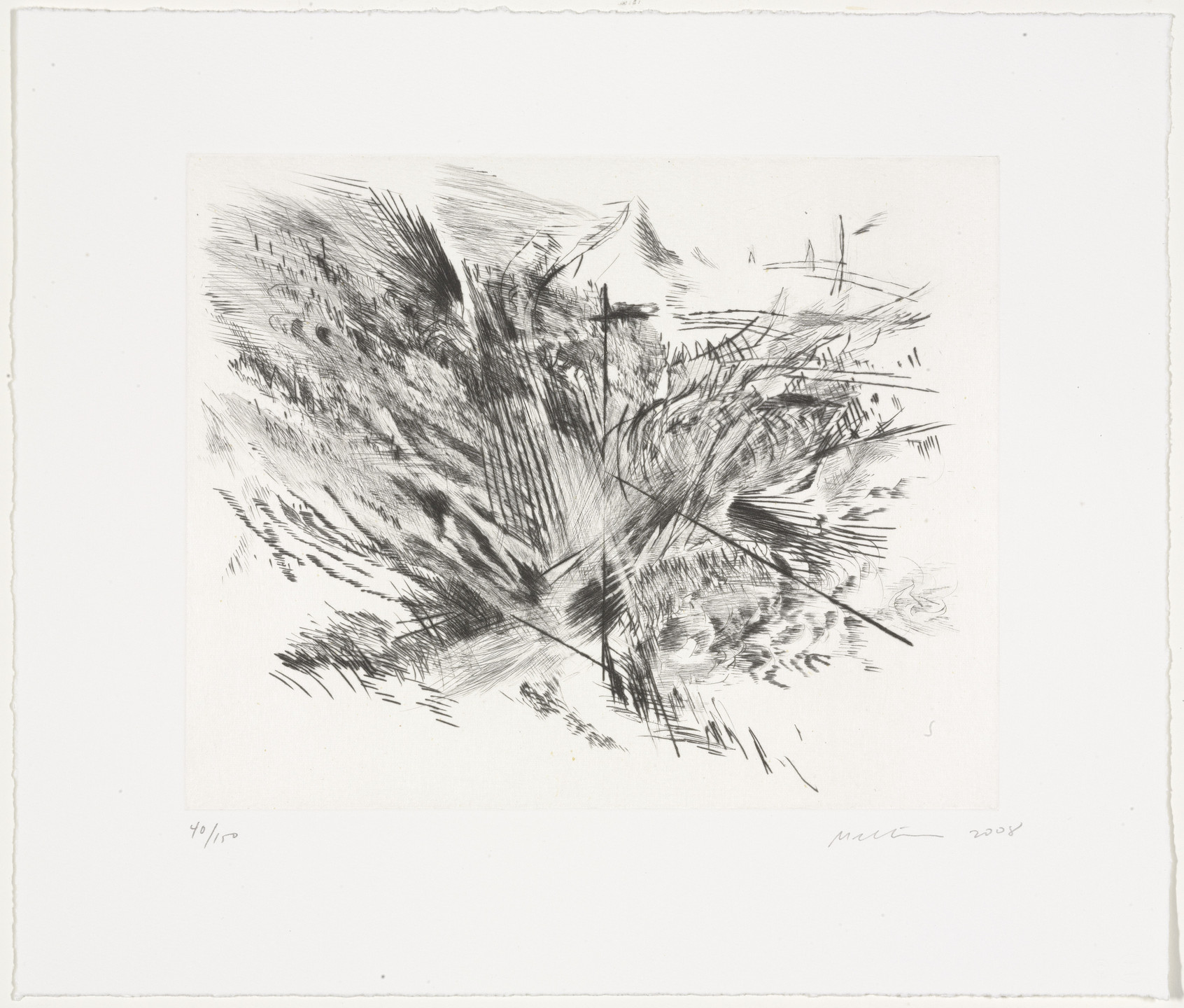 Julie Mehretu. Untitled 1 (amulets) from Artists for Obama. 2008