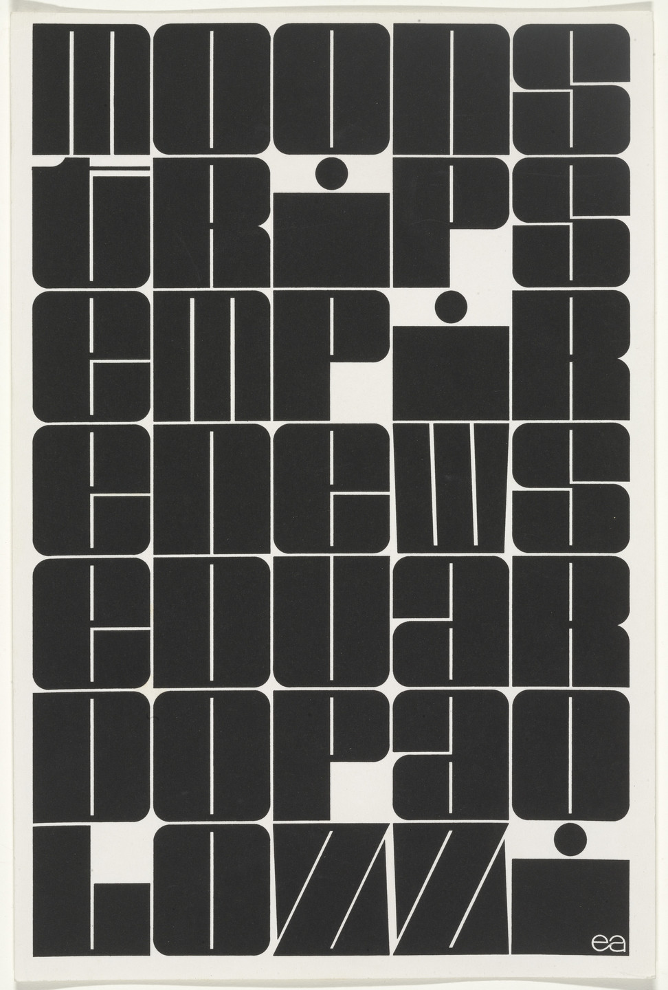 Eduardo Paolozzi. Title page from Moonstrips Empire News. 1967