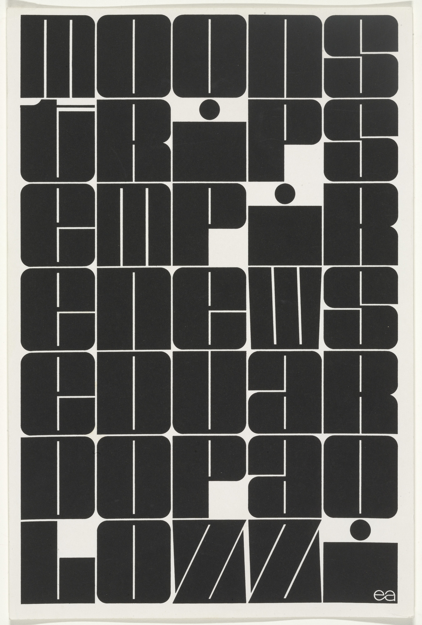 Eduardo Paolozzi. Title page from Moonstrips Empire News