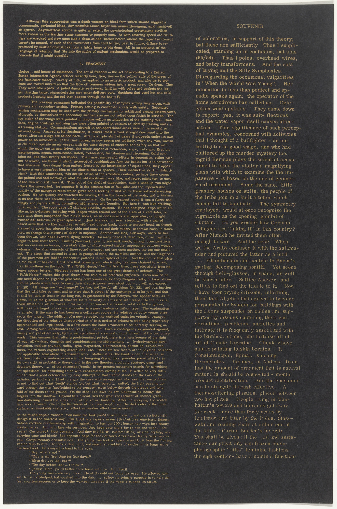 Eduardo Paolozzi. Untitled from Moonstrips Empire News