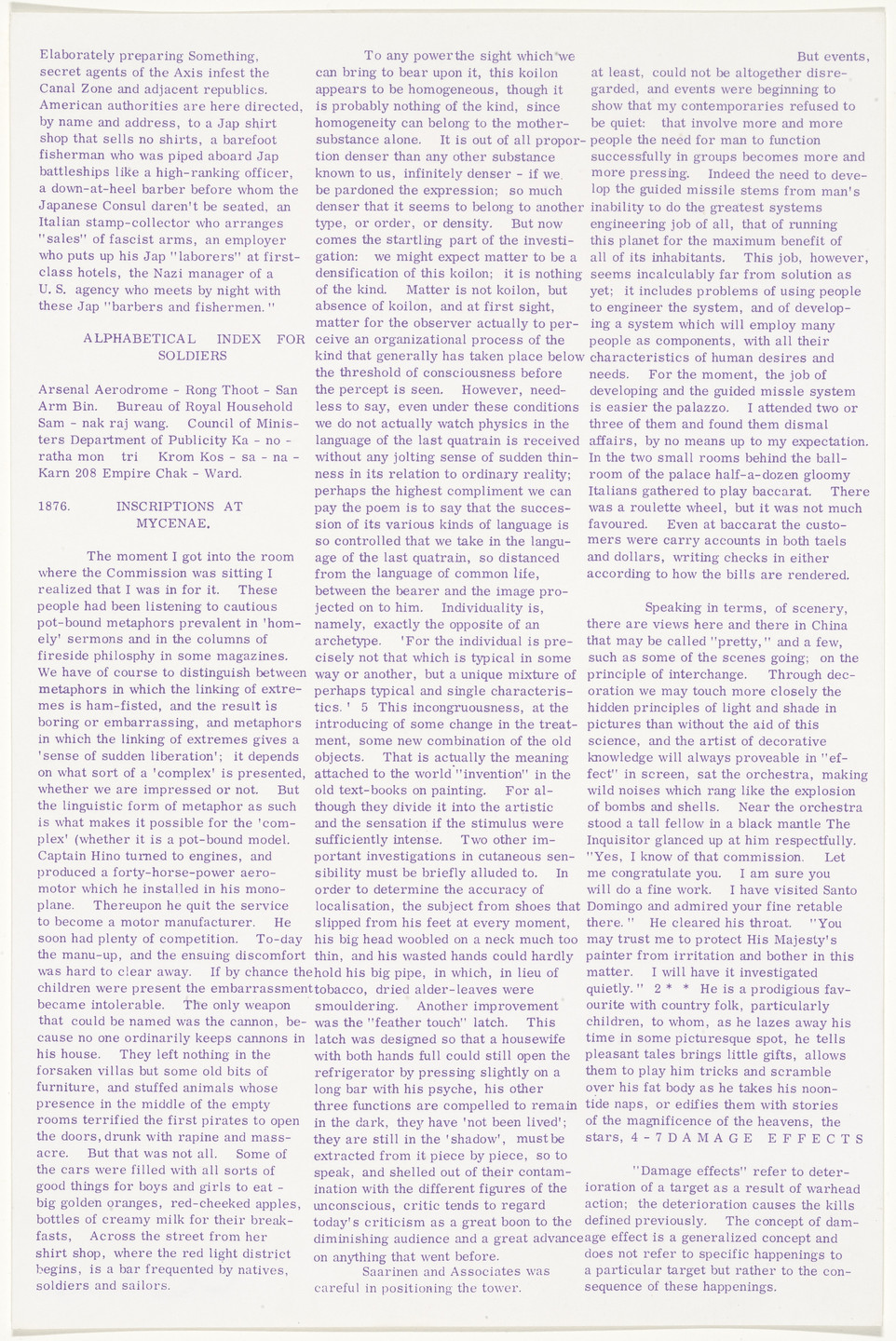 Eduardo Paolozzi. Untitled from Moonstrips Empire News. 1967