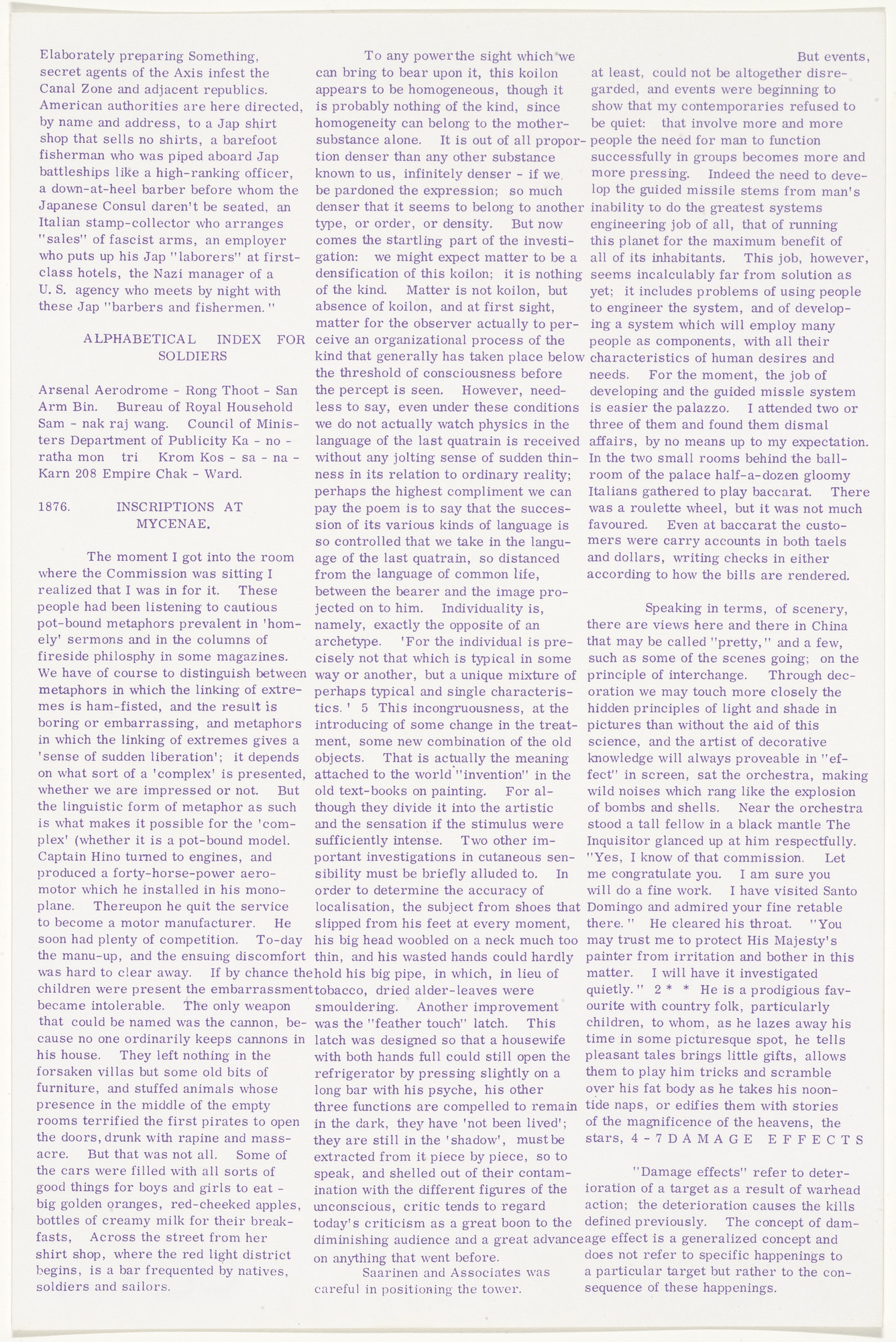 Eduardo Paolozzi. Untitled from Moonstrips Empire News
