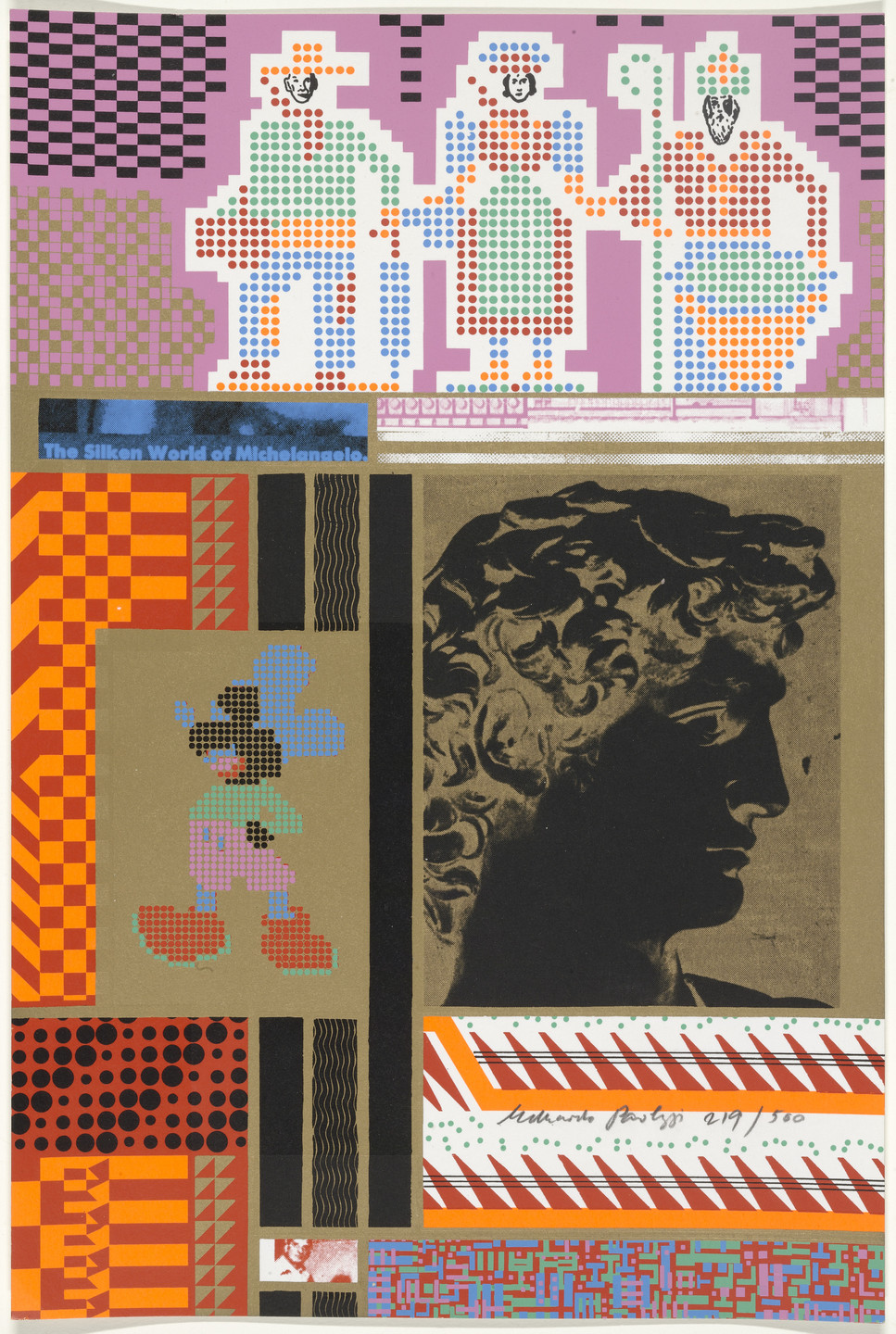 Eduardo Paolozzi. The Silken World of Michelangelo from Moonstrips Empire News. 1967