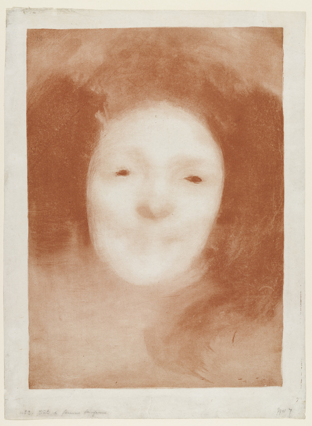 Eugène Carrière. Elise Laughing. 1895