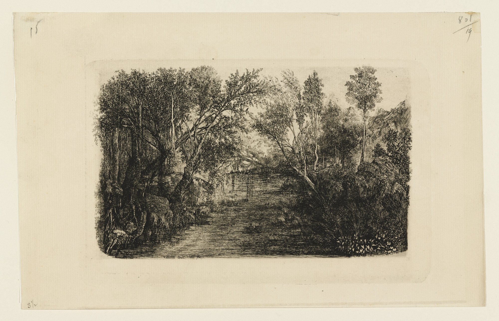Rodolphe Bresdin. The Creek