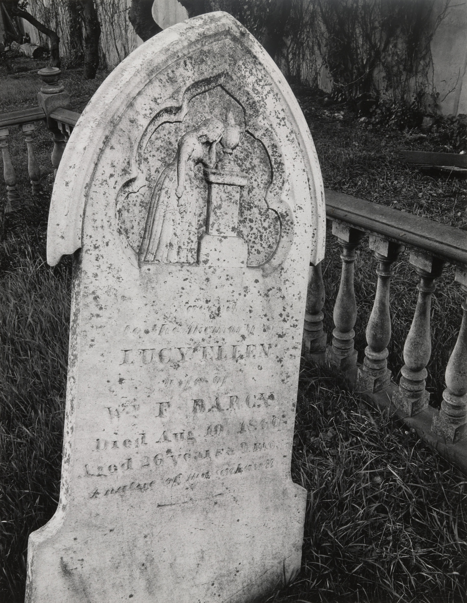Ansel Adams. Early California Gravestone