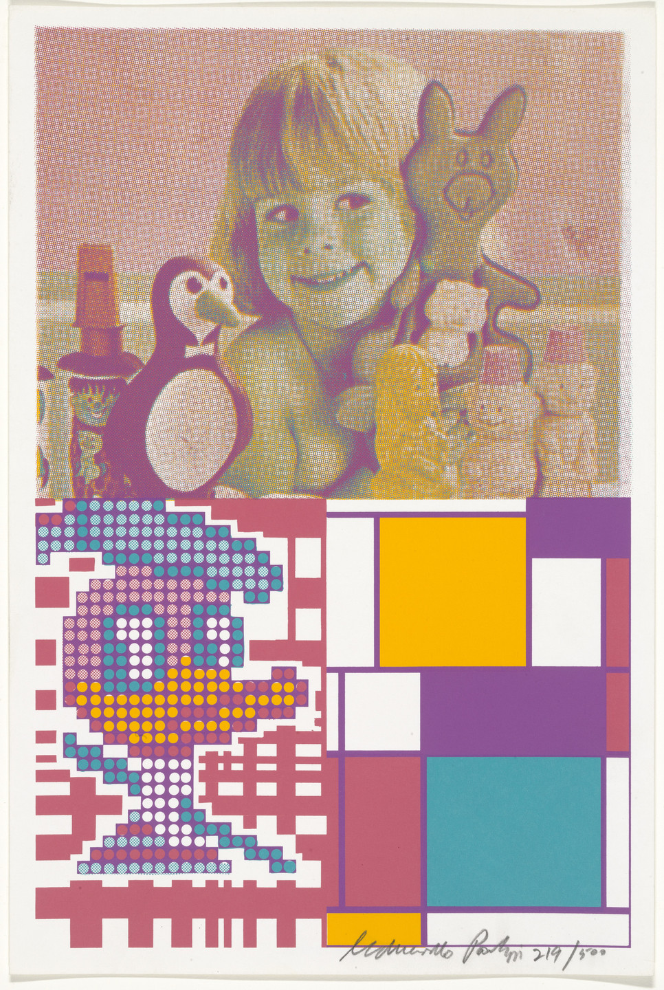 Eduardo Paolozzi. Donald Duck Meets Mondrian from Moonstrips Empire News. 1967