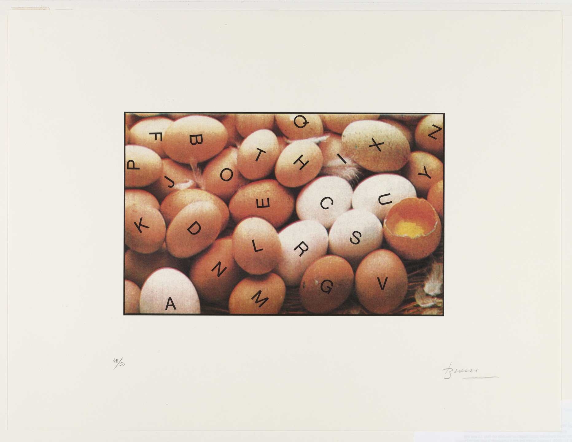 Joan Brossa. Visual Poem (Poema visual), plate 27 from an untitled series. 1989