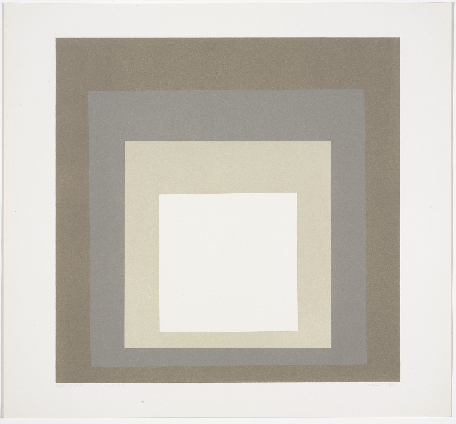 Josef Albers. Day + Night IV from Day and Night: Homage to the Square. 1963