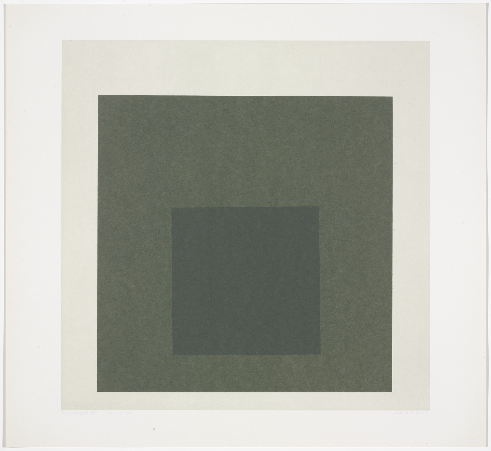 Josef Albers. Day + Night VI from Day and Night: Homage to the Square