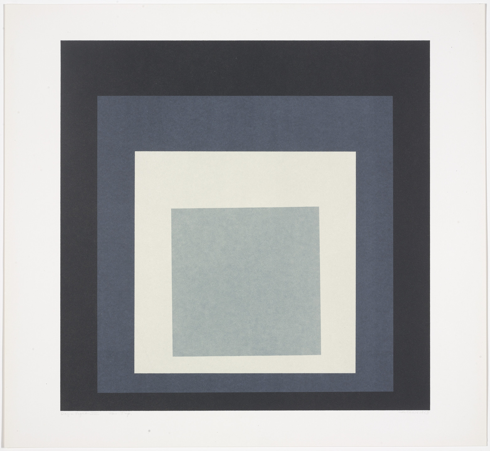 Josef Albers. Day + Night VIII from Day and Night: Homage to the Square. 1963