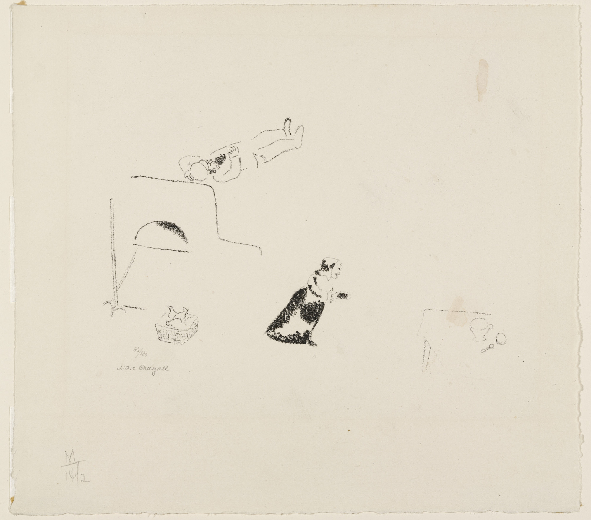 Marc Chagall. On the Stove (Sur le poêle)