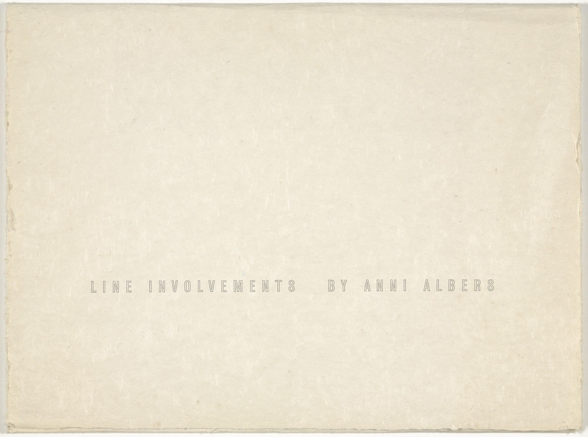 Anni Albers. Line Involvements. 1964