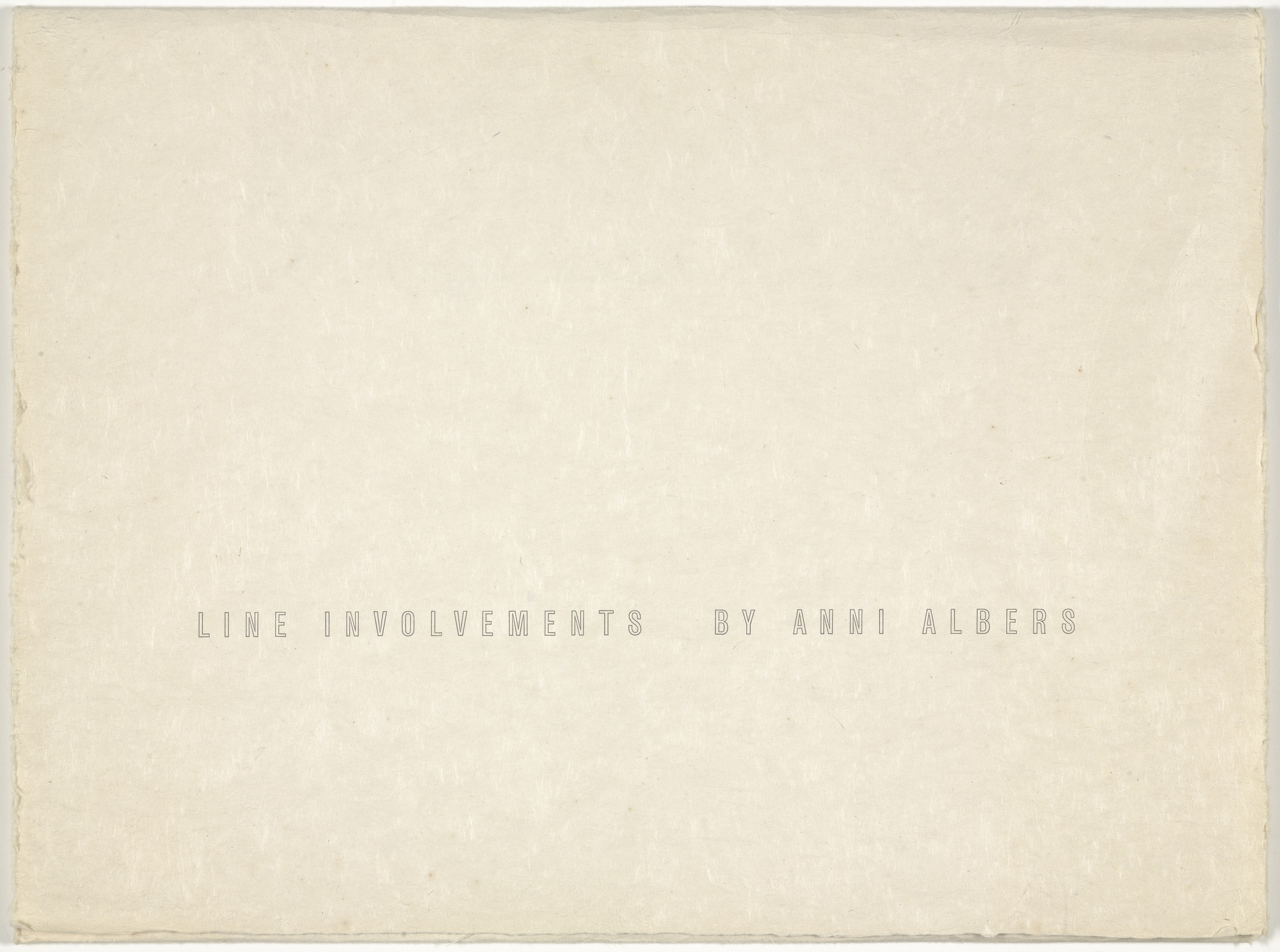 Anni Albers. Line Involvements