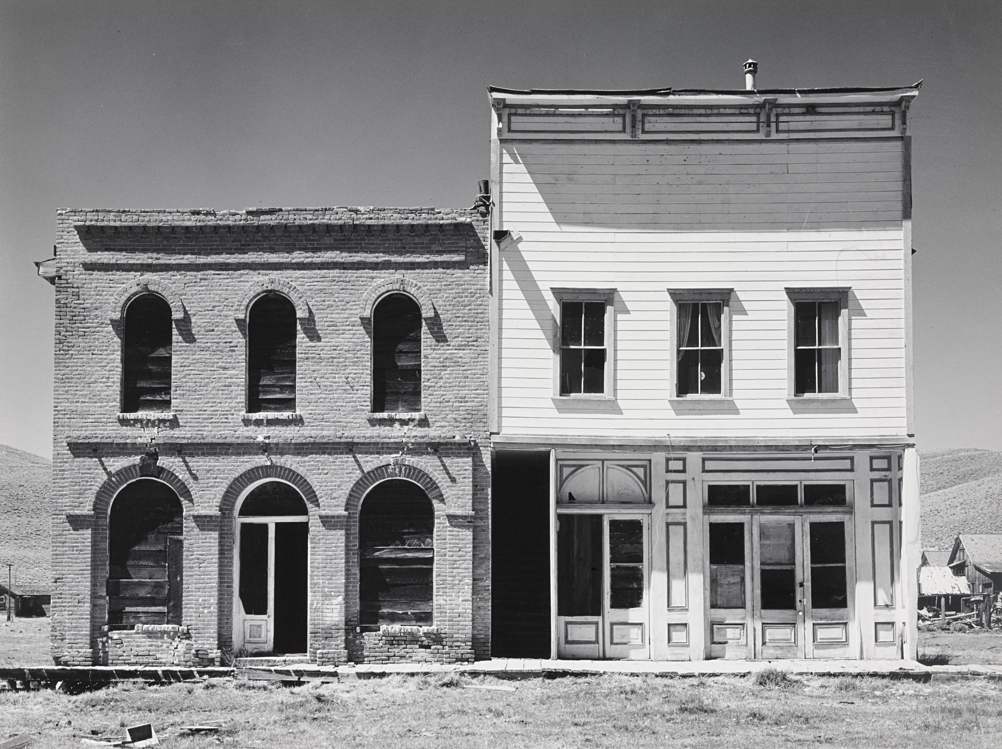 Ansel Adams. Old Houses at Bodie, California. c. 1939 | MoMA