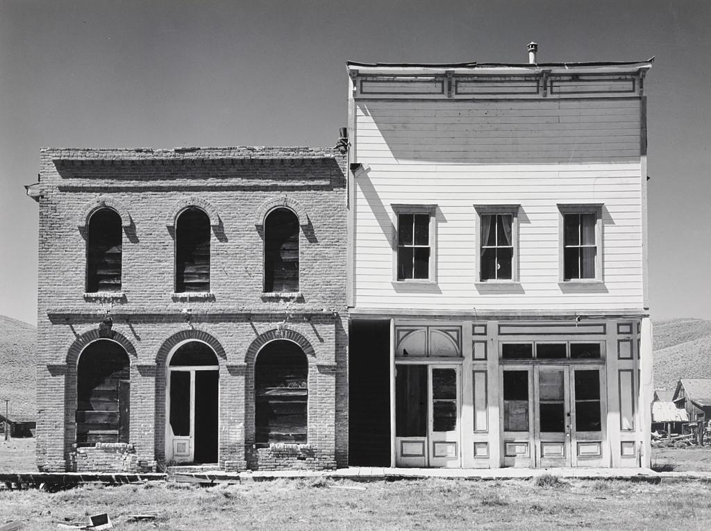 Old Houses at Bodie, California, Ansel Adams, c. 1939
