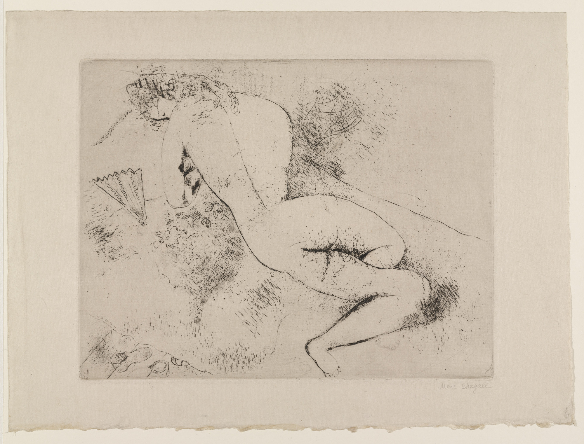 Marc Chagall. Nude with Fan