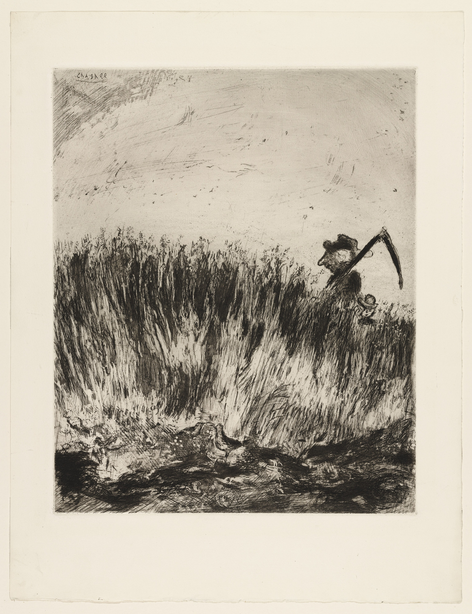 Marc Chagall. The Lark and the Farmer