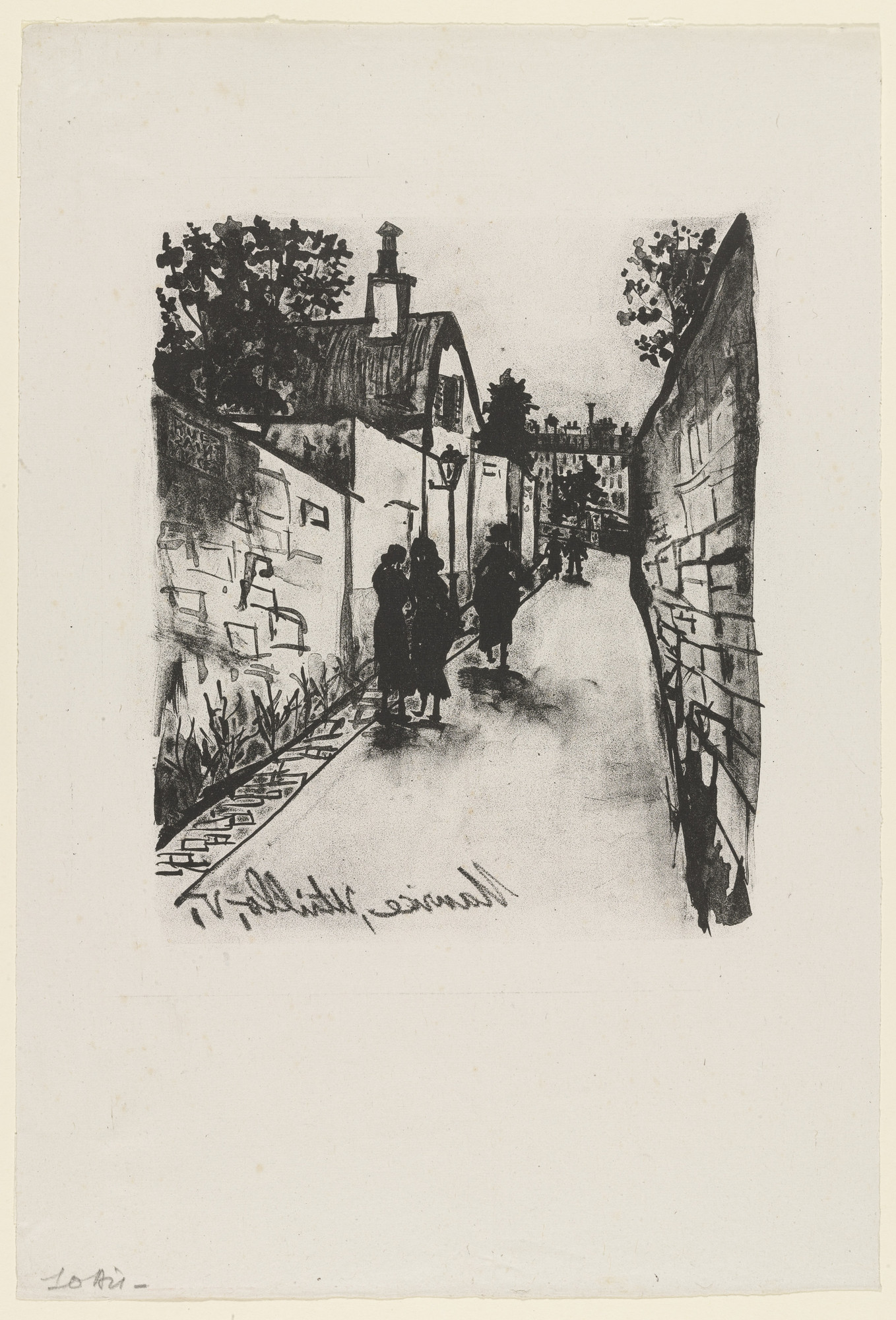 MAURICE UTRILLO、SCENE DE RUE、海外版超希少レゾネより W1siZiIsIjE5NTk0MyJdLFsicCIsIm
