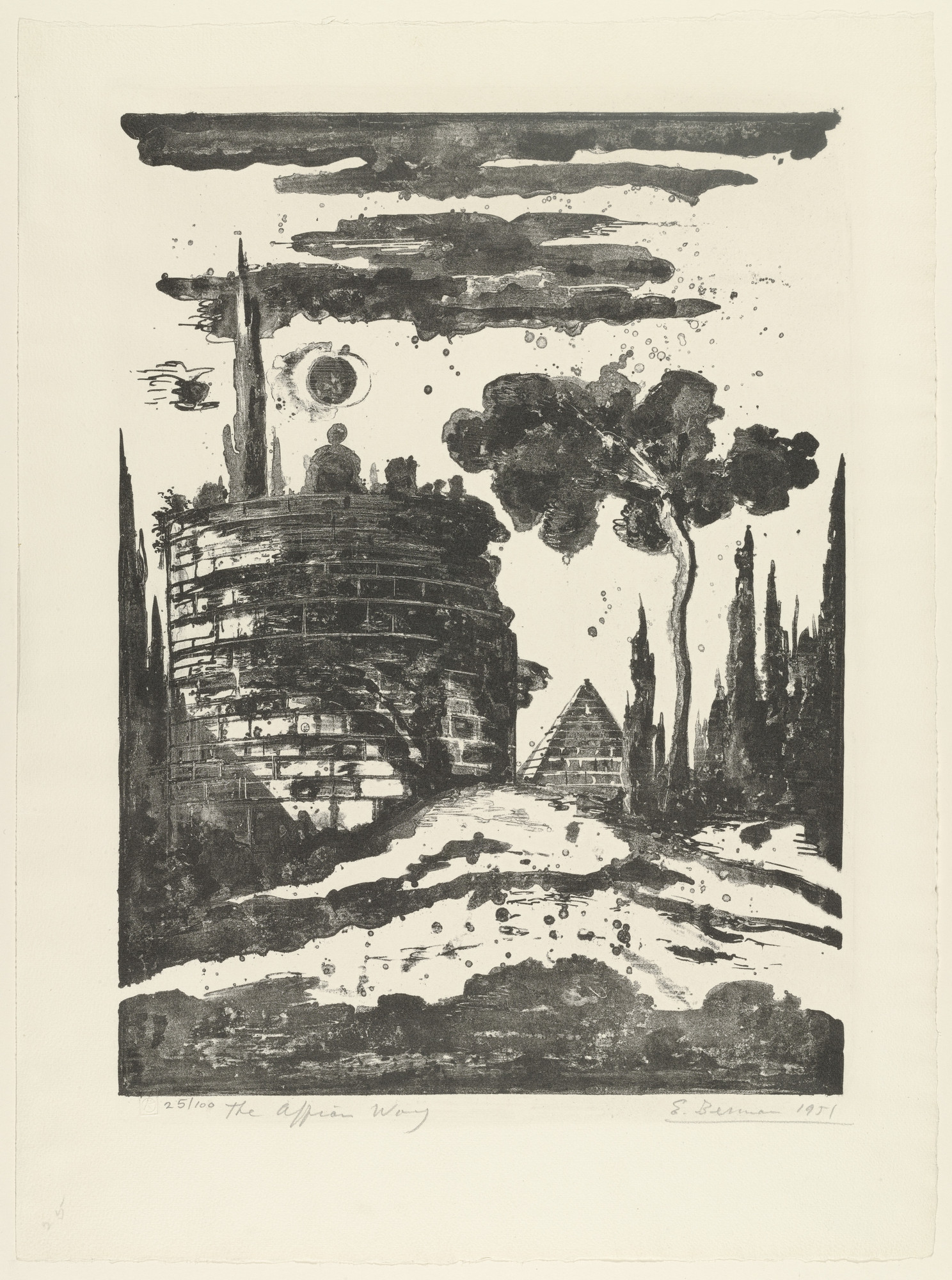 Eugene Berman. The Appian Way