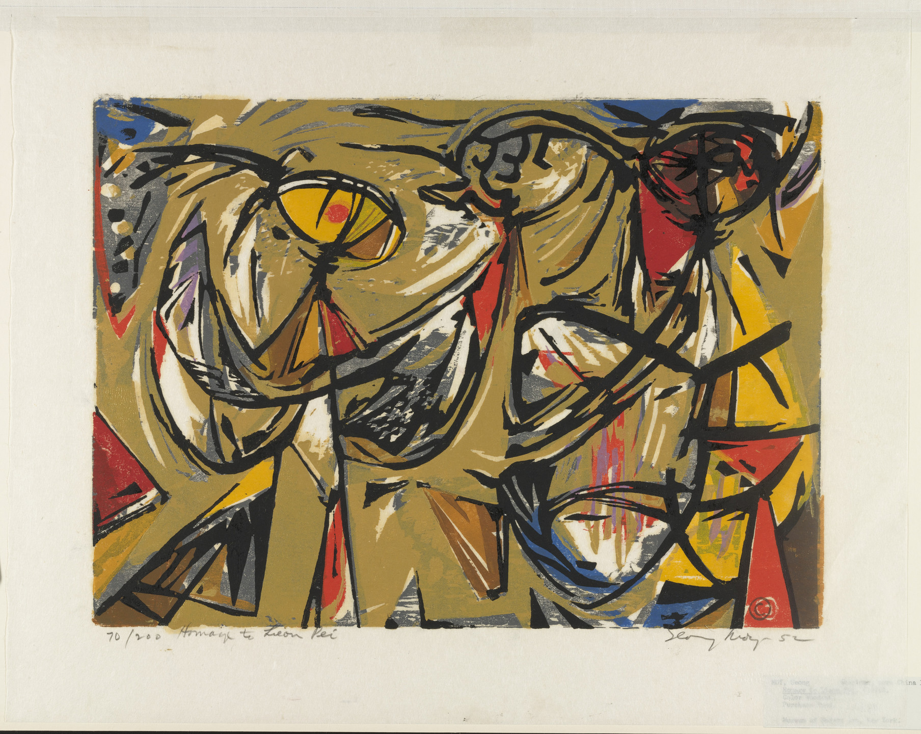 Seong Moy. Homage to Lieou Pei. 1952