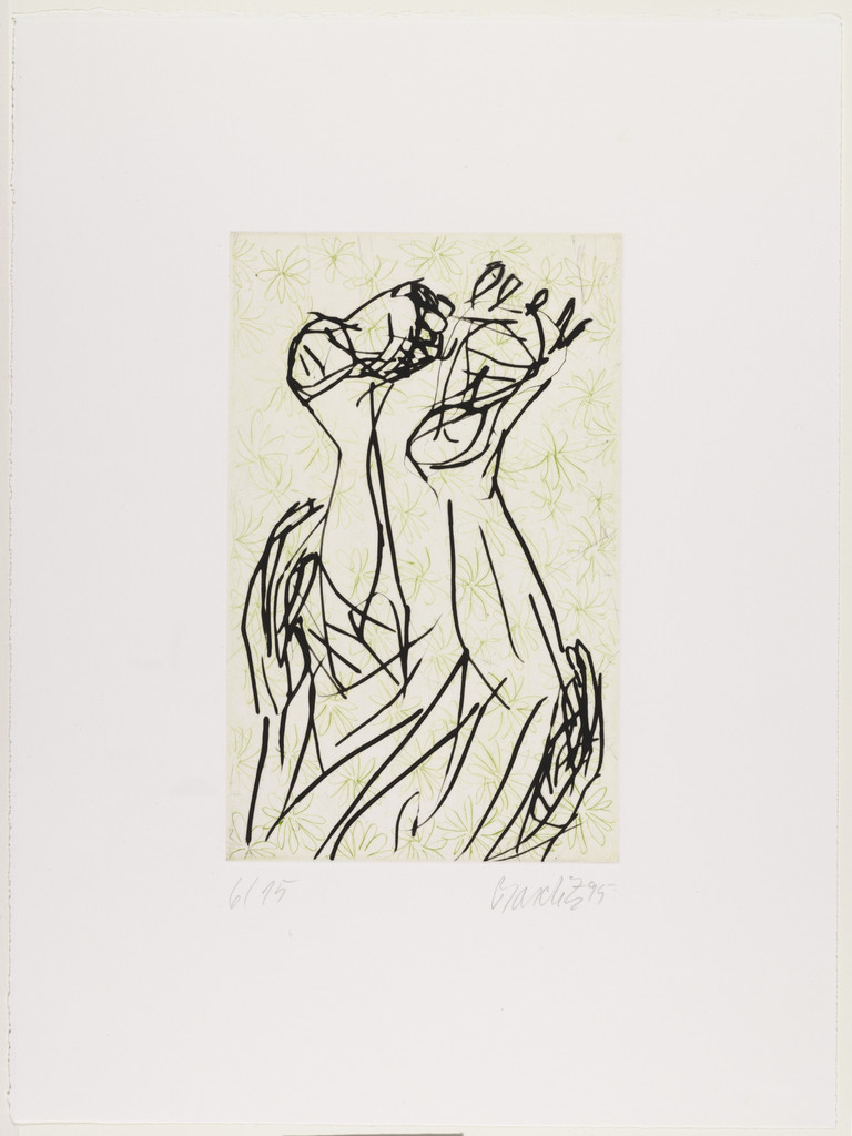 Untitled from Gothic Girls (Gotische Mädchen), Georg Baselitz, 1994–95, published 1995
