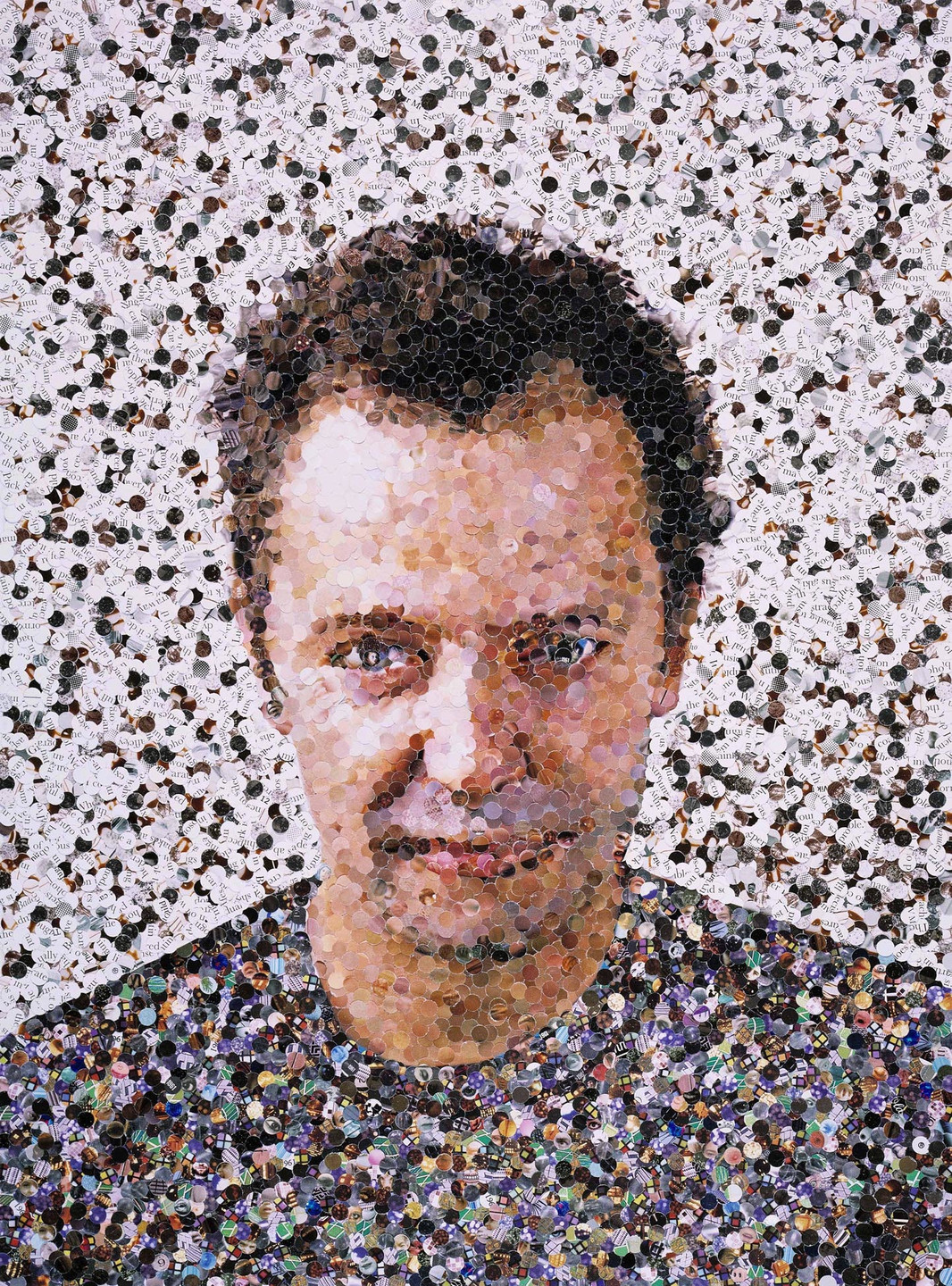 Vik Muniz. _Self Portrait (_from Pictures of Magazines). 2003