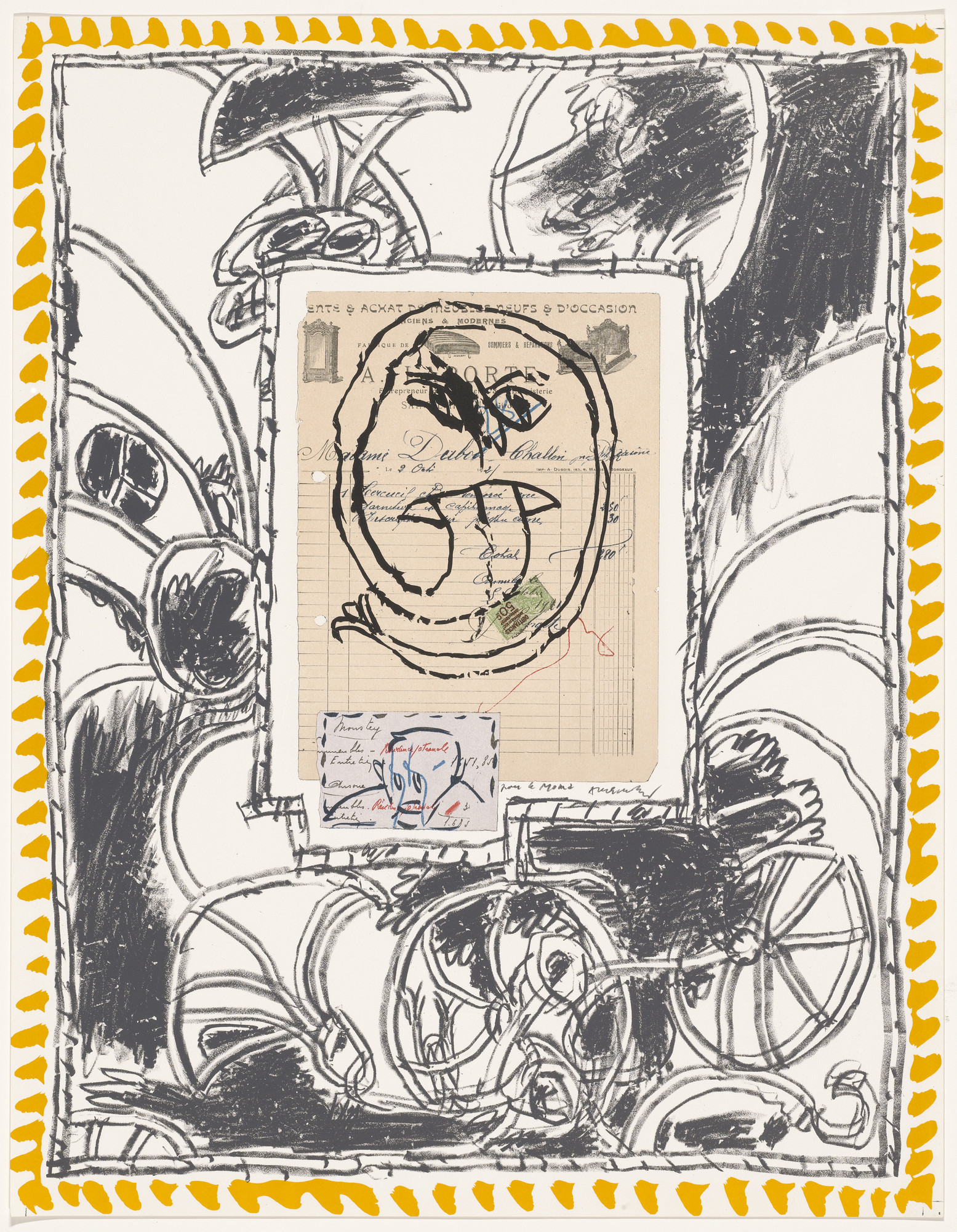 Pierre Alechinsky. Plate IV from the portfolio Papiers Traités