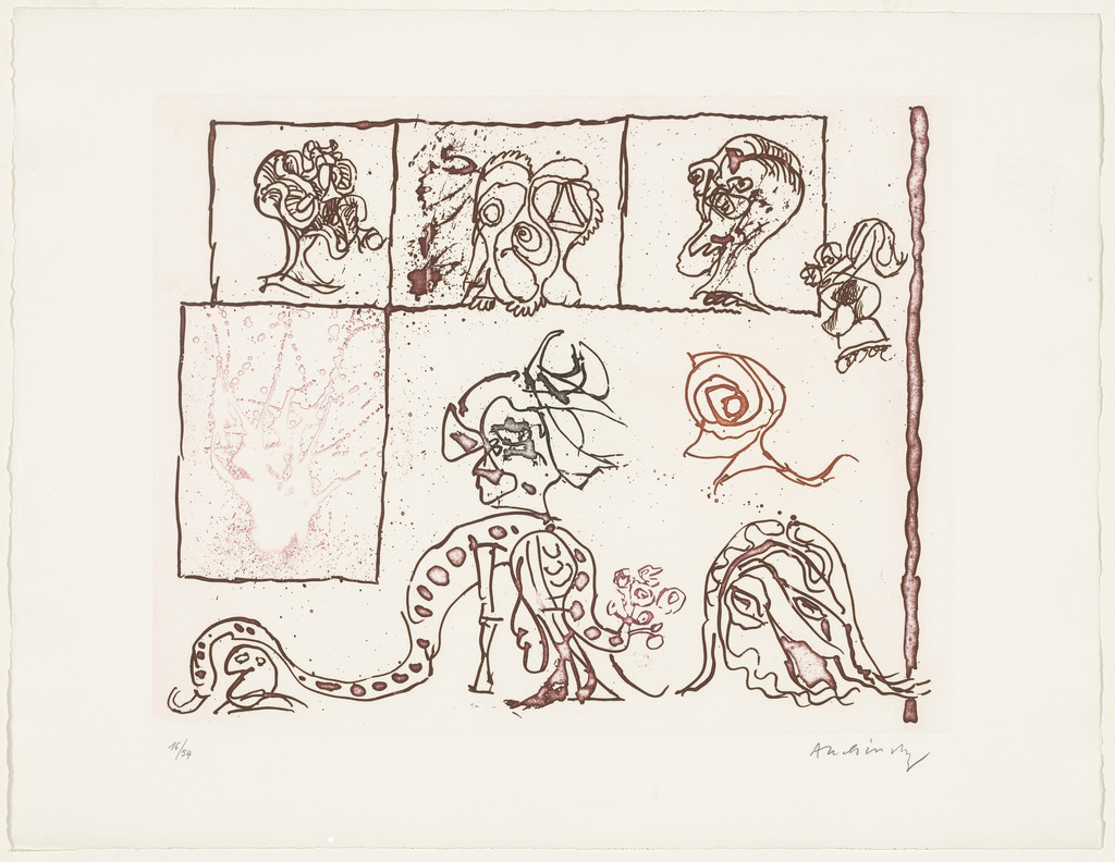 Untitled from The Test of the Title (Le Test du titre), Pierre Alechinsky, 1966