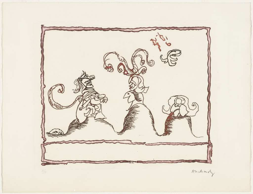 Untitled from The Test of the Title (Le Test du titre), Pierre Alechinsky, 1966