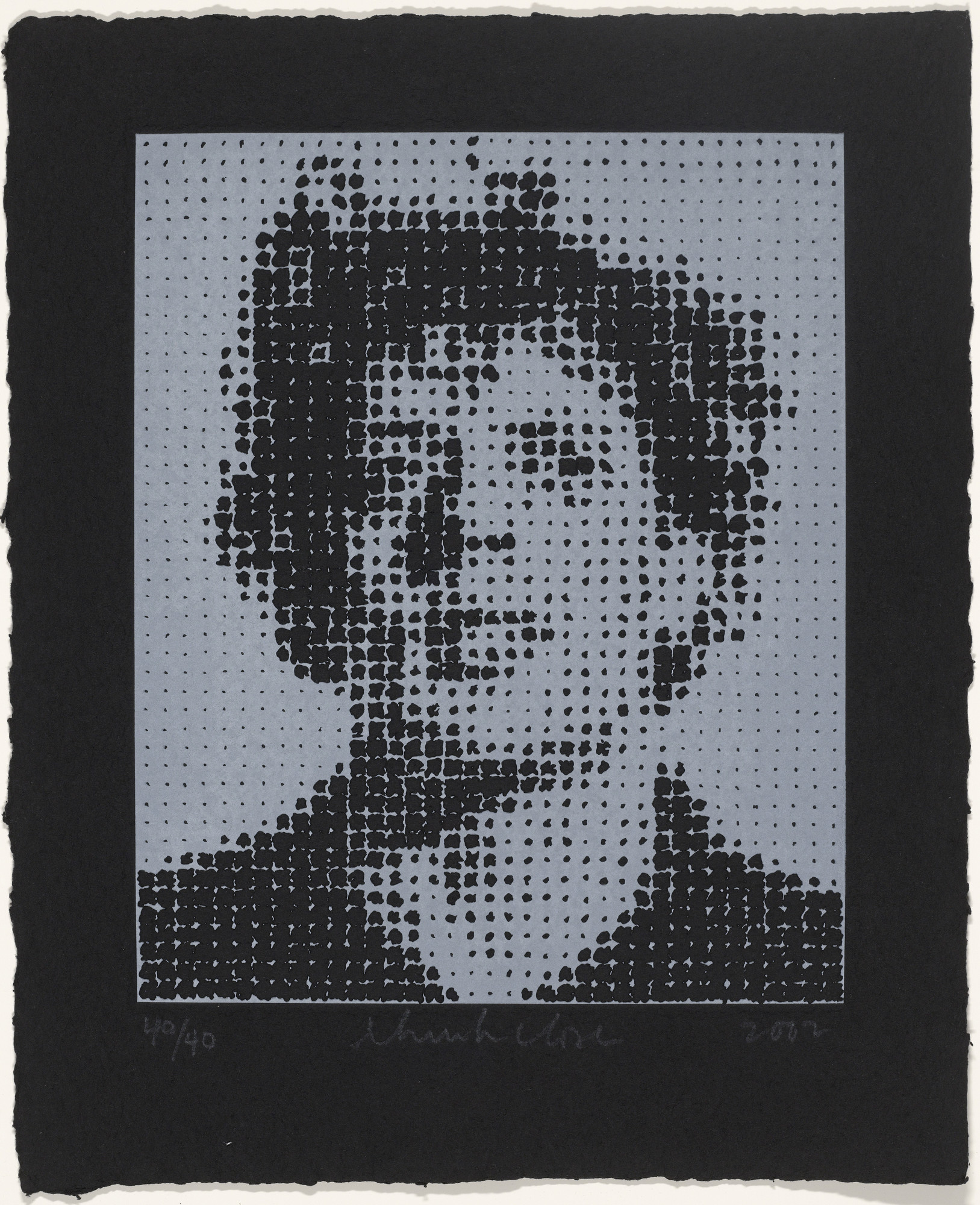 Chuck Close. Phil Black